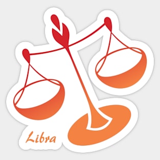 Libra: The Scales Sticker